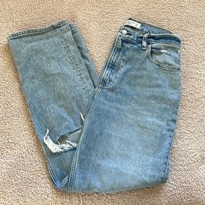 Abercrombie 90s straight ultra high rise jean